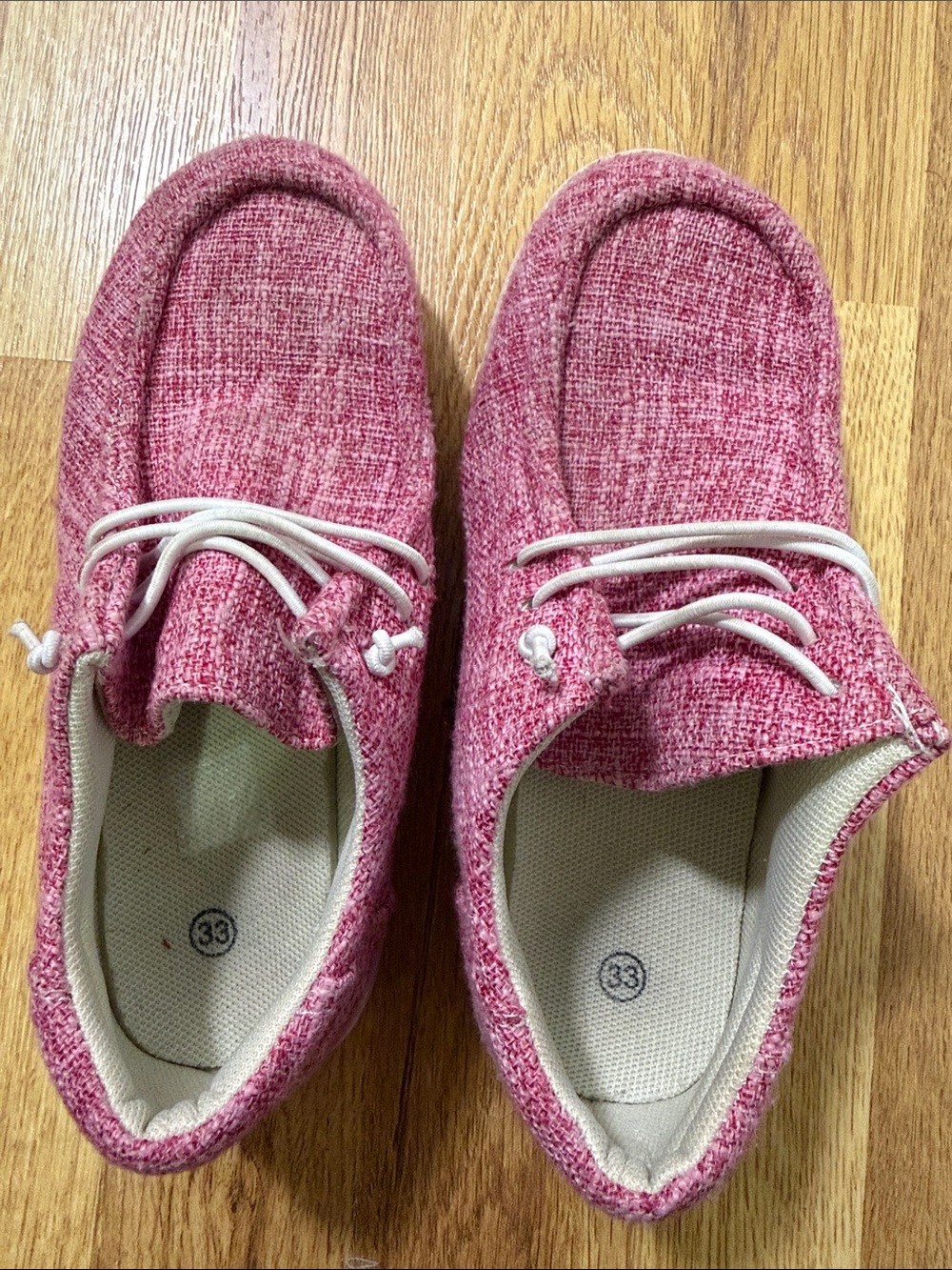 Target Kids Pink Slip-On Sneakers with Elastic Laces